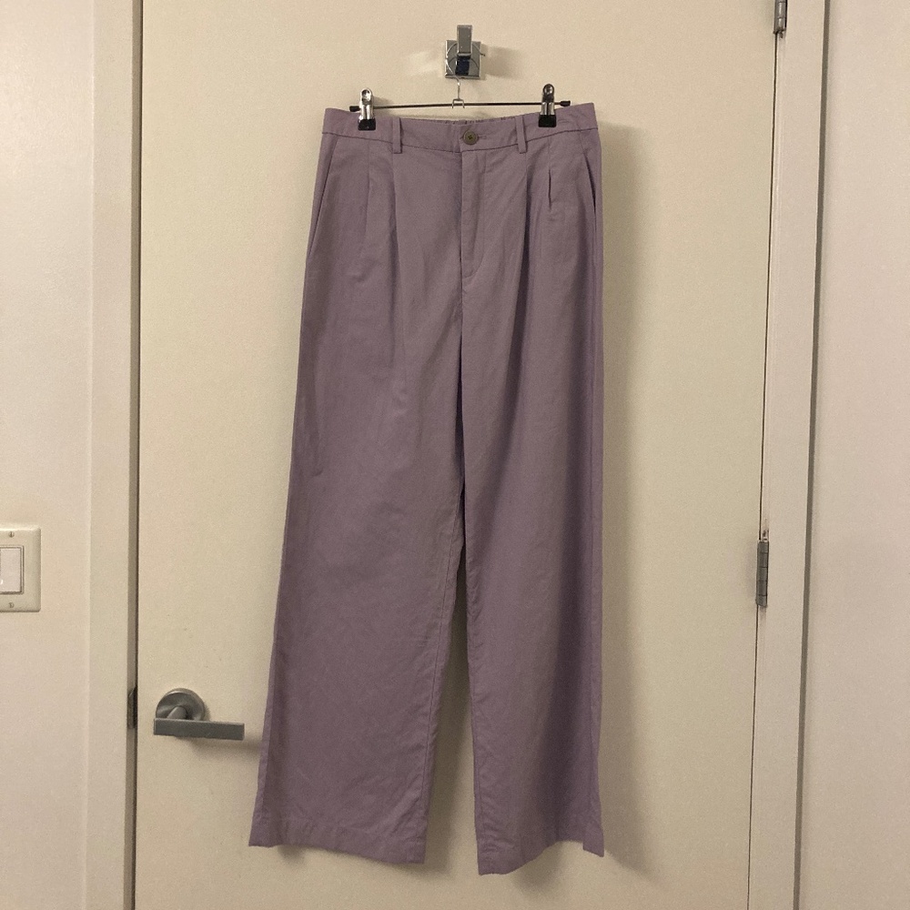 Wide Leg Linen Trousers, NWOT